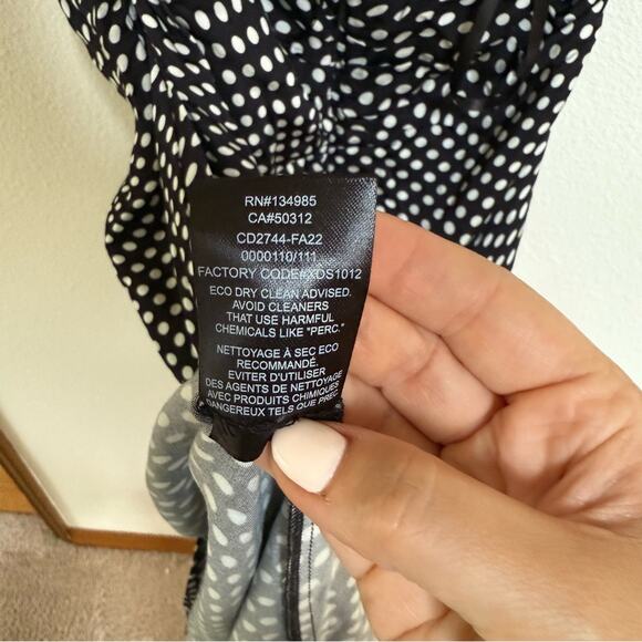 NWT For Love & Lemons Beth Polka Dot Midi Dress Size M - Picture 6 of 6